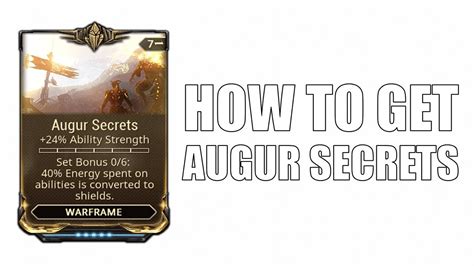 How to get Augur Secrets in Warframe